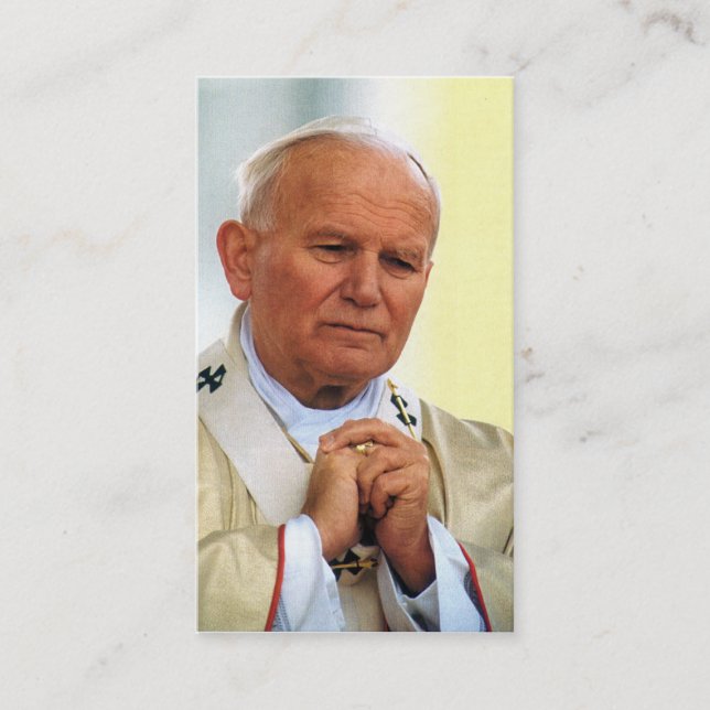 Pope John Paul II Beatification Card Visitenkarte (Vorderseite)