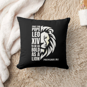 POPE LEO XIV beten Bold Lion Christlich katholisch Kissen