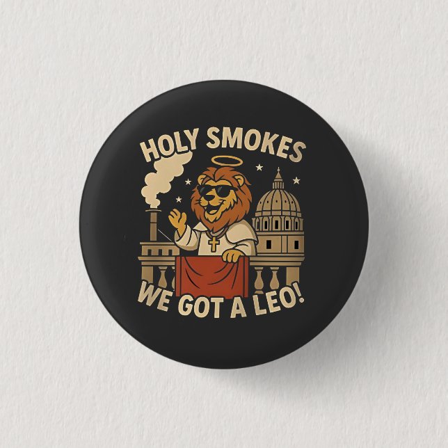 Pope Leo XIV Christliche Kirche Button (Vorderseite)