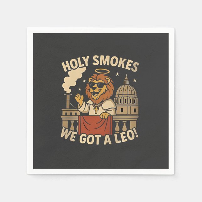 Pope Leo XIV Christliche Kirche Serviette (Vorderseite)
