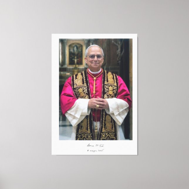 Pope Leo XIV Robert Francis Prevost Leinwanddruck (Vorderseite)