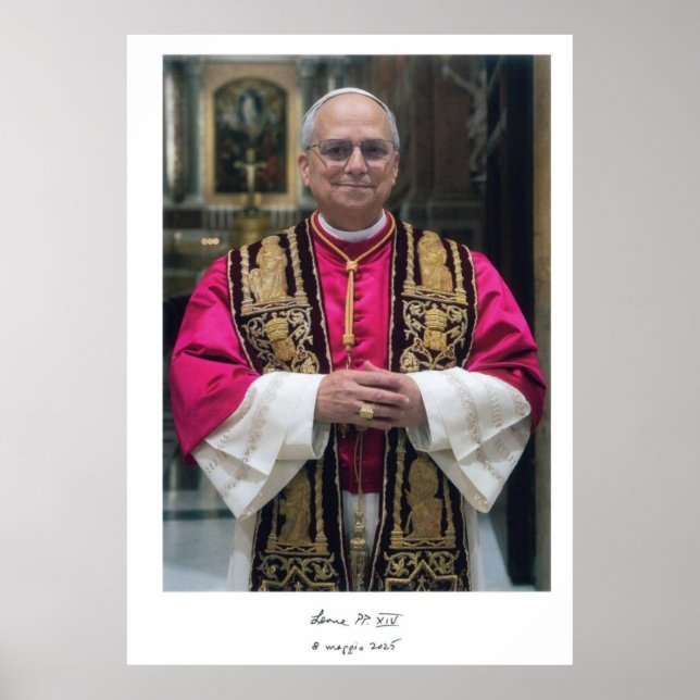 Pope Leo XIV Robert Francis Prevost Poster (Vorne)