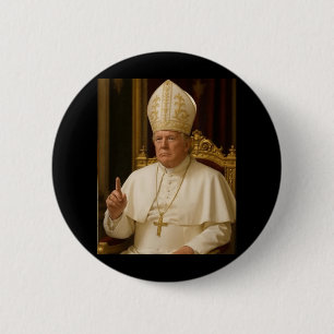 Pope Trump Funny Button