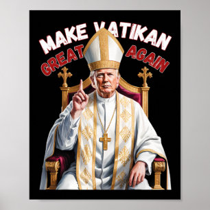 Pope Trump Funny Präsident Trump Poster