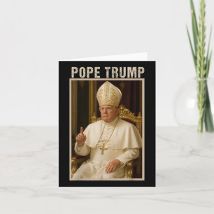 Pope Trump, lustiges katholisches Trump-T-Shirt Karte