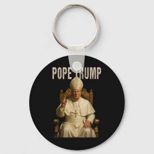 Pope Trump, lustiges katholisches Trump-T-Shirt Schlüsselanhänger