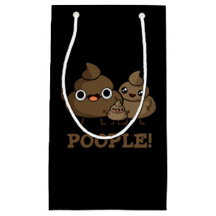 Popeople Funny Gekackt Pun Dark BG Kleine Geschenktüte