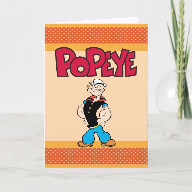 Popeye Grußkarte Karte (Vorderseite)