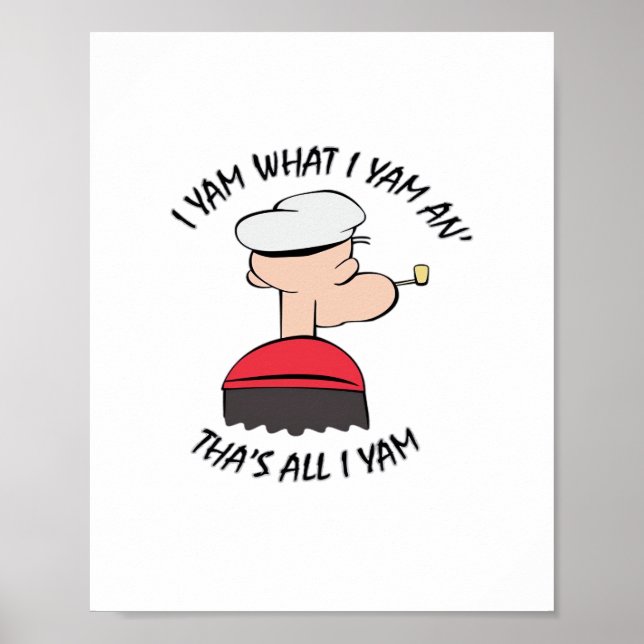 Popeye I Yam What I Yam Classic Poster (Vorne)