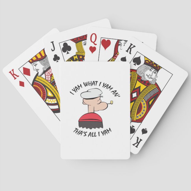 Popeye I Yam What I Yam Classic Spielkarten (Rückseite)