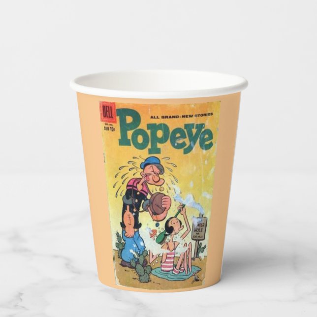 Popeye Paper Cup Pappbecher (Rückseite)