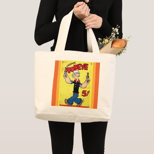 Popeye Tote Bag Jumbo Stoffbeutel (Vorderseite (Produkt))