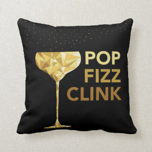 PopFizzclink-Champagne-Kissen Kissen