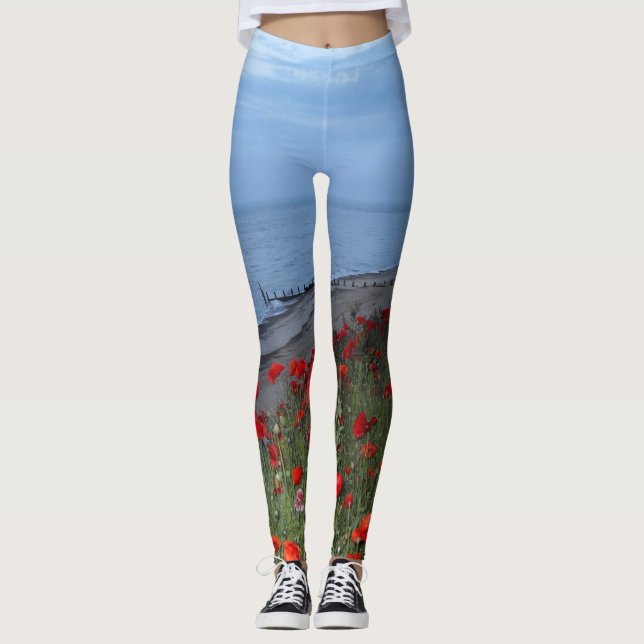 Popies und der Ozean Leggings (Vorderseite)