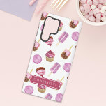 Popkel und Cupcakes rosa Samsung Galaxy Hülle<br><div class="desc">Genießen Sie sich (oder jemand lieber) in unserer sehr süßen Popsicles und Cupcakes Pink Samsung Galaxy S22 Ultra Fall. Der Samsung SGH-E500 ist mit einem eleganten Design und einer lebhaften Auswahl an weichen, rosafarbenen Kuchen mit Himbeeren, mit Schokoladeneis und Sprinklen verzierten Popsikeln und einem schokoladenbraunen Makaron ausgestattet. Dieses Gehäuse schützt...</div>