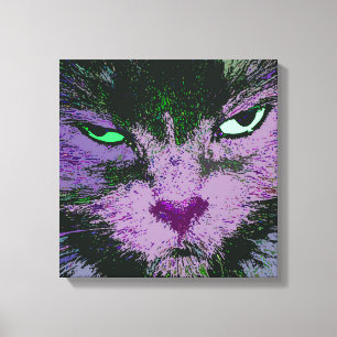 Popkitty-Rosa wickelte Leinwand-Druck ein Leinwanddruck