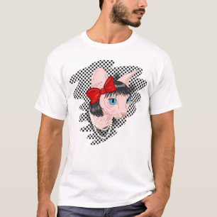 Popkunst sphynx Katze T-Shirt