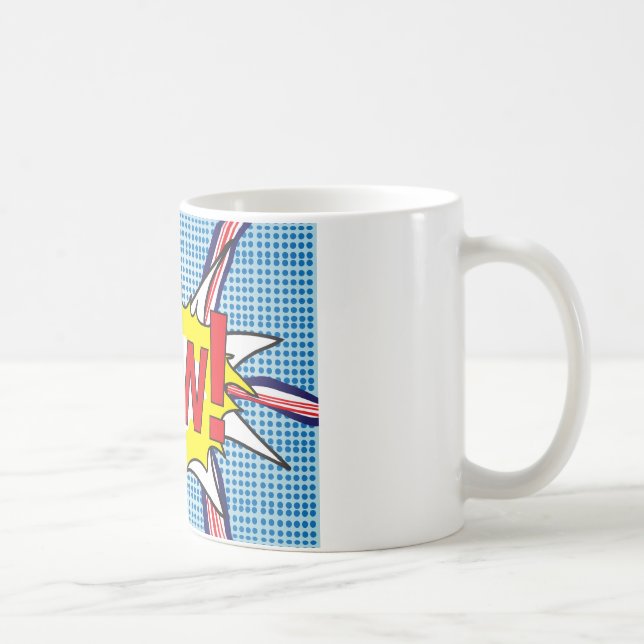 Popkunst "wow" Tasse (Rechts)