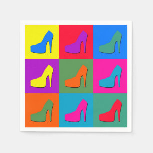 Popkunstschuhe Serviette