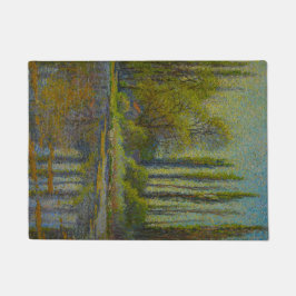 Poplar Trees in Spring (Utah Landscape) (USA Art Fußmatte