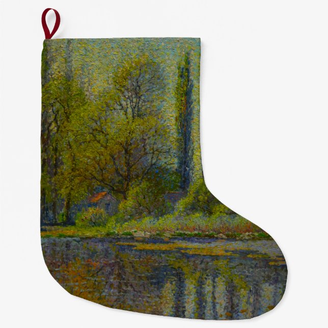Poplar Trees in Spring (Utah Landscape) (USA Art Großer Weihnachtsstrumpf (Vorderseite)