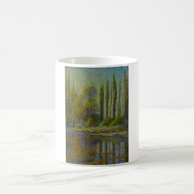 Poplar Trees in Spring (Utah Landscape) (USA Art Kaffeetasse (Mittel)