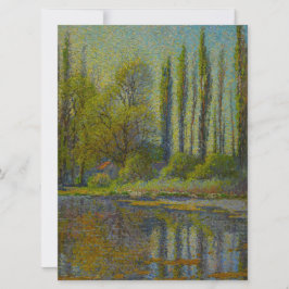 Poplar Trees in Spring (Utah Landscape) (USA Art Karte