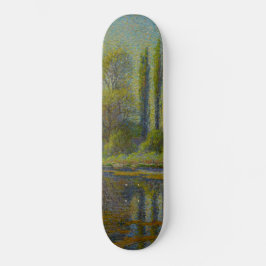 Poplar Trees in Spring (Utah Landscape) (USA Art Skateboard