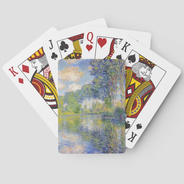 Poplars am Fluss Epte (von Claude Monet) Spielkarten (Rückseite)
