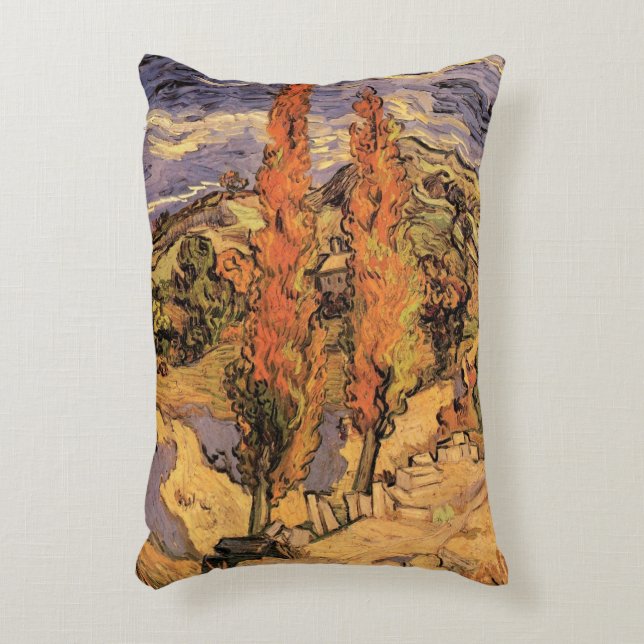 Poplars auf der Straße durch Hügel von Vincent van Dekokissen (Vorderseite(Vertikal))
