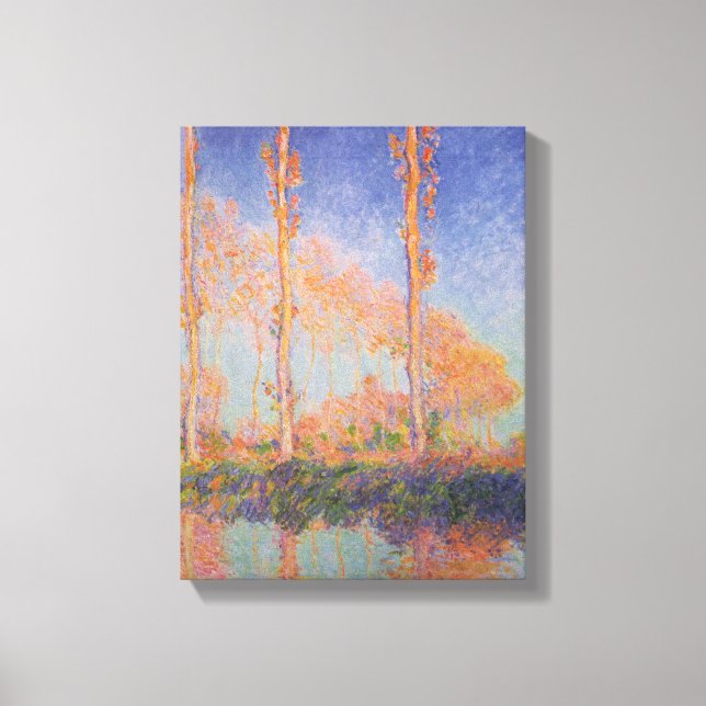 Poplars – Pappeln, Autumn – Claude Monet, 1891 Leinwanddruck (Vorderseite)