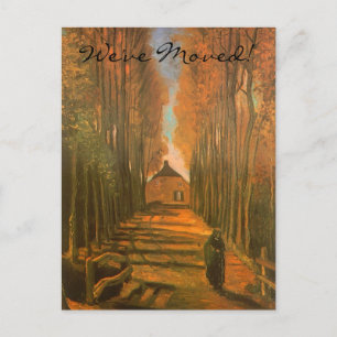 Poplars von Vincent van Gogh, Adresänderung Ankündigungspostkarte