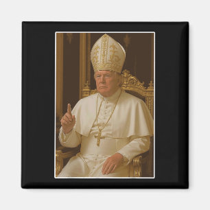 Popo Trump Vatikan Church Pope Trump Funny Christi Magnet