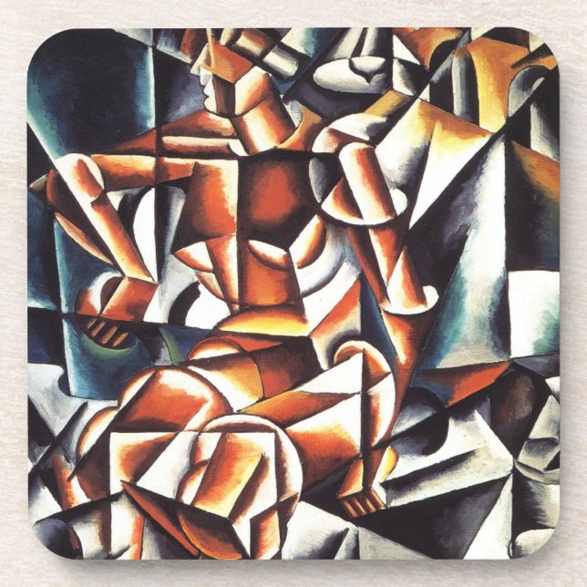 Popovas Kunst-Untersetzer Untersetzer (Vorderseite)