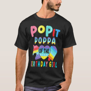 Poppa des Geburtstagskinder-Pops Es Einhorn Geburt T-Shirt