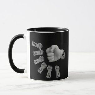 PopPa und Kinder Hand an Hand  Tasse