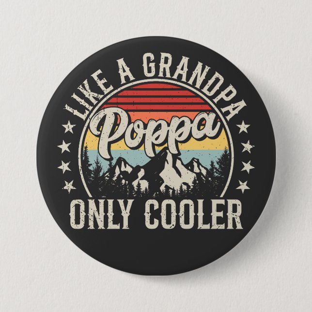 Poppa wie ein Opa nur Cooler Button (Vorderseite)