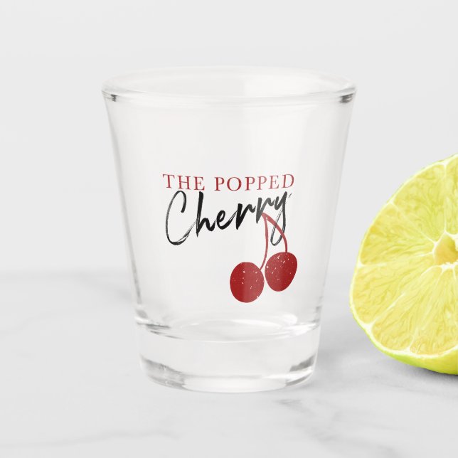 Popped Cherry Shot Glass Schnapsglas (Vorderseite)