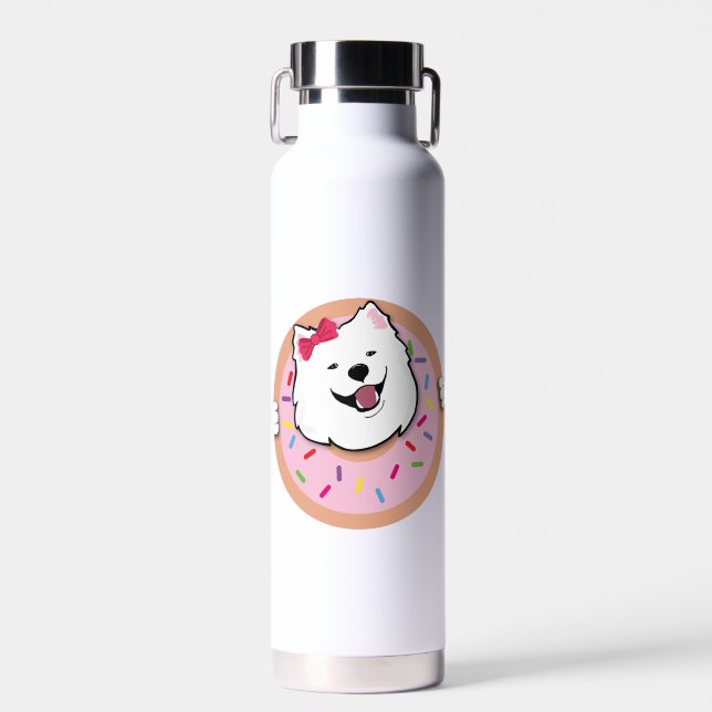 Poppet in einem Donut Trinkflasche (Vorne)