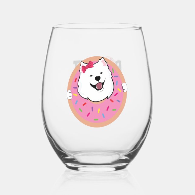Poppet in einem Donut Weinglas Ohne Stiel (Vorderseite)