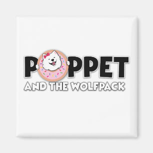 Poppet und das Wolfpack-Logo Magnet