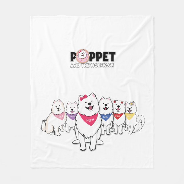 Poppet und Gang Fleecedecke (Vorderseite)