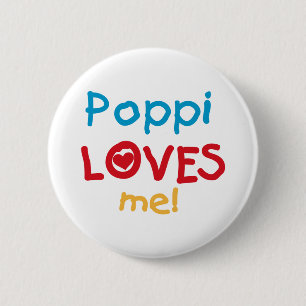 Poppi Lieben Me T - Shirt und Geschenke Button