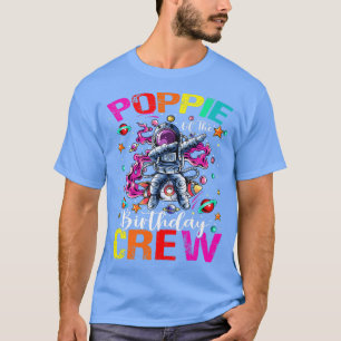 Poppie Birthday Crew Astronaut Raumplaner T-Shirt
