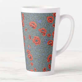 Poppies Blue Butterflies Milchtasse