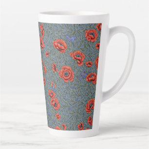 Poppies Blue Butterflies Milchtasse