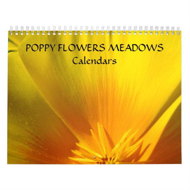 Poppies BLUME MEADOWS Kalender Geschenke Feiertage (Titelbild)