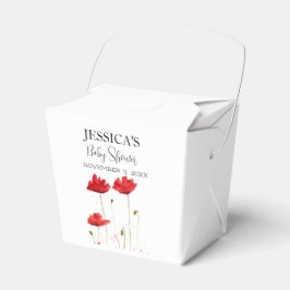 Poppies Blume Poppy Baby Dusche Wildblume Mädchen Geschenkschachtel