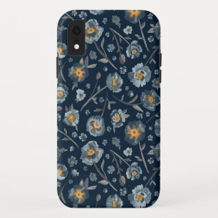 Poppies Blumenmuster Blau Case-Mate iPhone Hülle