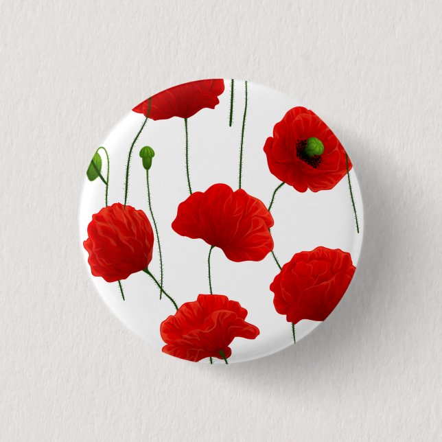 Poppies Button (Vorderseite)